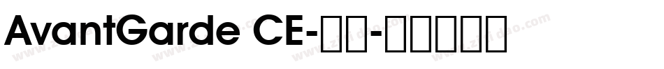 AvantGarde CE-普通字体转换